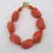 Bracelet in Big Bold Orange Nuggets - VP's Jewelry 