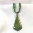 Prima Verde Pendant on Twisted Seed Bead Necklace - VP's Jewelry