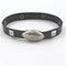 Football Black Leather bracelet for a Man - VP's Jewelry