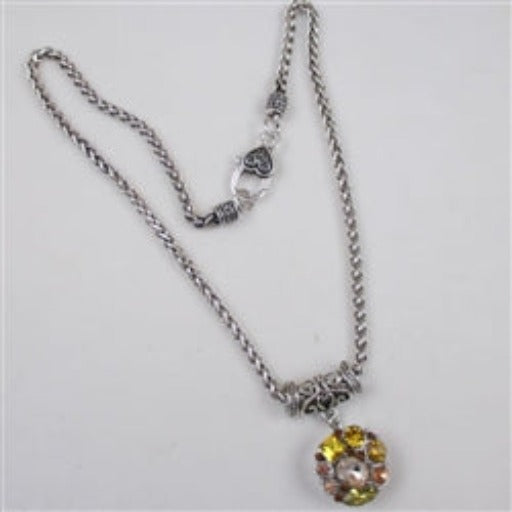 Gold Multi-stone Crystal Pendant Necklace - VP's Jewelry