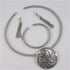 Bold Silver Pendant On Choker, Bracelet & Earrings - VP's Jewelry