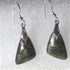 Rare gemstone chalcopyrite  drop earrings VP's Jewelry