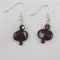 Brown Fair Trade Bead kazuri Earrings
