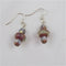 Handmade Lampwork Earrings in Rose - VP's Jewelry