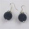 Designer Steel Blue Seed Bead Earrings - VP's Jewelry