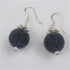 Designer Steel Blue Seed Bead Earrings - VP's Jewelry