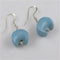 Kazuri Earring in Matt Turquoise Flying Boats - VP's Jewelry 