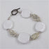 buy white handmade kazuri bead bracelet