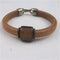 Natural Real Leather Cord Bracelet with Brown Focus Unisex Style - VP's Jewelry 