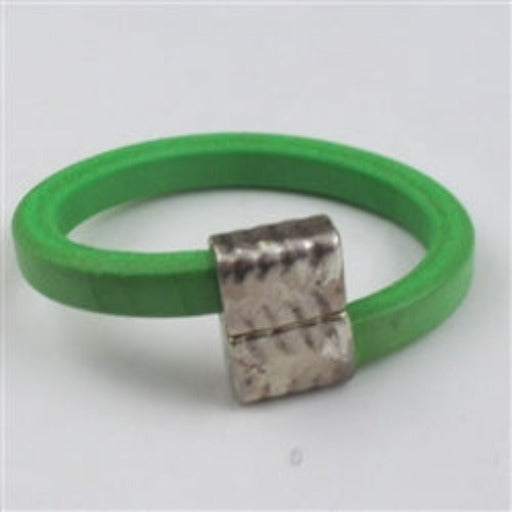 Florescent Green Regaliz Leather Cord Bracelet - VP's Jewelry