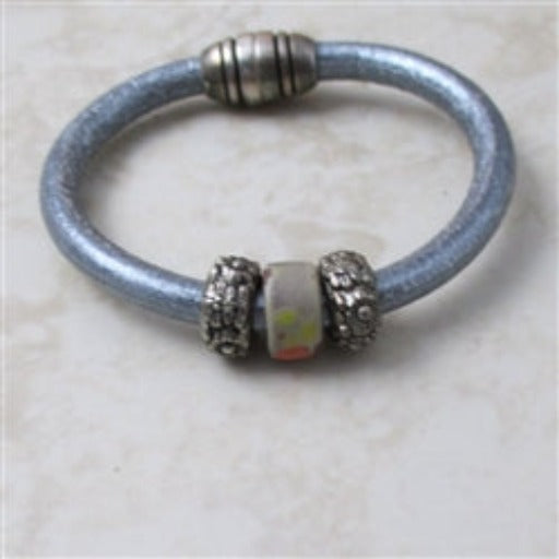 Child's Silver Leather Cord Bracelet - VP's Jewelry