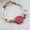 Fair trade kazuri bead bangle bracelet