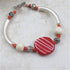 Fair trade kazuri bead bangle bracelet