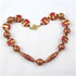Chunky Red and Gold Fair Trade Bead Necklace Kazuri - VP's Jewelry