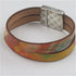 Multi-colored Double Cuff Leather Bracelet - VP's Jewelry