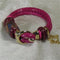 Hot Pink Leather Cord and Large Kazuri Bead Bracelet - VP's Jewelry