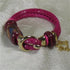 Hot Pink Leather Cord and Large Kazuri Bead Bracelet - VP's Jewelry