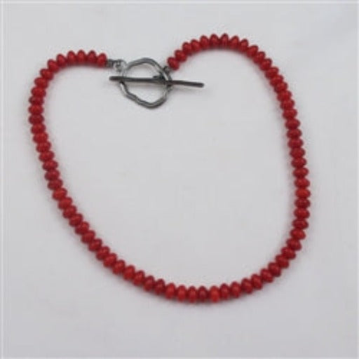 Classic Red Gemstone Bead Necklace - VP's Jewelry