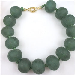 Large Green Beaded Necklace Bold Statement Style - VP's Jewelry  