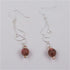 Earrings Silver & Pink Handmade Artisan Beads - VP's Jewelry  