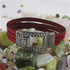 Red Flat Leather Buckle Cuff Bracelet - VP's Jewelry