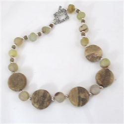 Handcrafted Agate Beaded Necklace Afghanistan Agate - VP's Jewelry