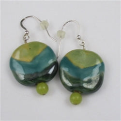 Kazuri and new jade earrings Fair trade Beads