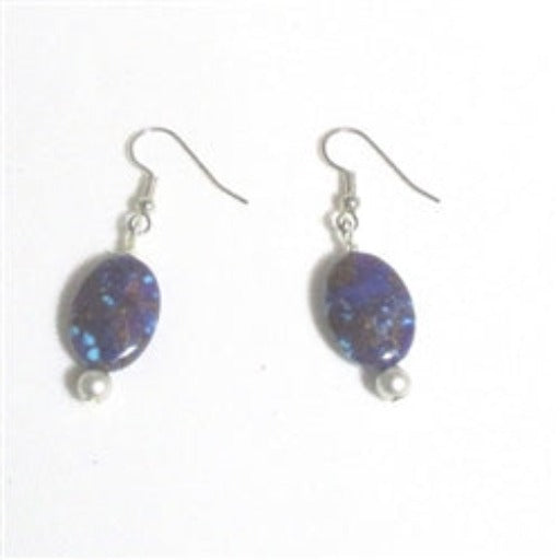 purple turquoise earrings