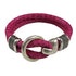 Pink Round European Leather Bracelet - VP's Jewelry