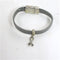 Awareness Bracelet in Grey Leather - VP's Jewelry