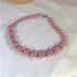 Kazuri Handmade Beaded Necklace Pink Classic Fair Trade - VP's Jewelry