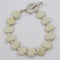 Kazuri Bead Bracelet in Cream - VP's Jewelry