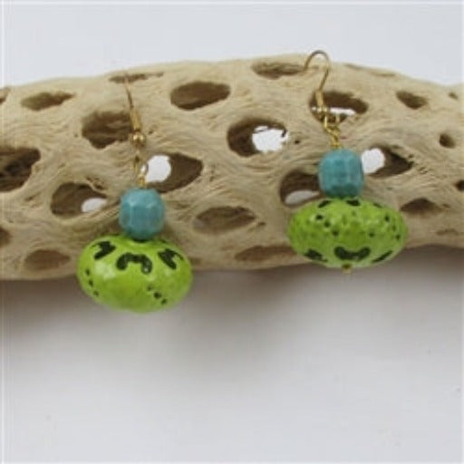 Whimsical Green Lantern Earrings - VP's Jewelry