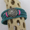 Aqua Leather Cuff Bracelet - VP's Jewelry