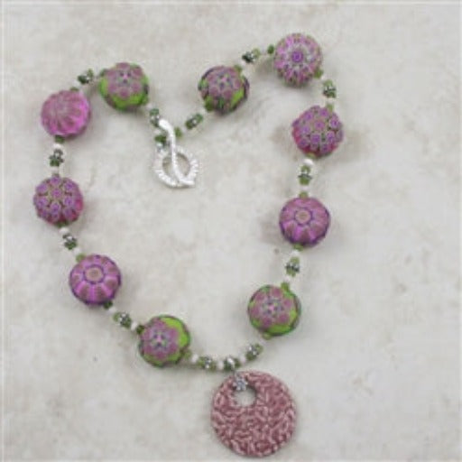 Rose Fair Trade Necklace Samunnat with Rose Swazi Pendant - VP's Jewelry