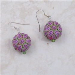 Pink Handmade Fair Trade Bead Earring - VP's Jewelry