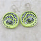 Handmade Lime Green Unique Bead Earrings - VP's Jewelry