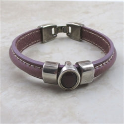 Radiant Orchid Leather Bracelet For A Woman Color Of the Year - VP's Jewelry 