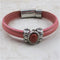 Woman's Melon Leather Bracelet Mini Regaliz Leather Bracelet - VP's Jewelry 