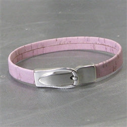 Pink Leather Like Cork Cord Anklet or Bracelet - VP's Jewelry