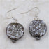 Brown Speckled Kazuri Earrings - VP's Jewelry