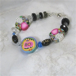 Sassy Handmade Clay Bead Bracelet Whimsical Bracelet - VP's Jewelry  