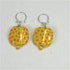 Yellow and Orange Kazuri Earrings - VP's Jewelry