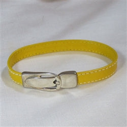 Yellow anklet bracelet with buckle clasp