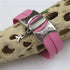 Pink Awareness Cuff Leather Bracelet - VP's Jewelry