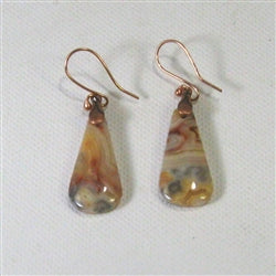 Agate teardrop earrings