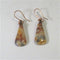 Agate teardrop earrings