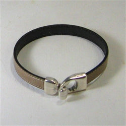 Unisex Light Brown Leather Bracelet - VP's Jewelry