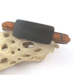 Brown Cork Bracelet with Wood Accent - VP's Jewelry
