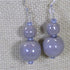 Fair Trade Kazuri Bead Lilac Drop Earrings - VP's Jewelry